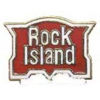 Rock Island Railroad Pin Red 1