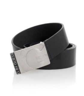 G by GUESS Belt With Logo Plaque, BLACK (30) Clothing
