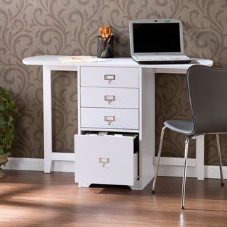 London White Fold Out Organizer and Craft Desk