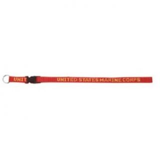 Red USMC Neck Strap Key Ring: Clothing