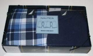 Nautica Mens Boxer Briefs   2 Pack Gift Boxed Small 28 30