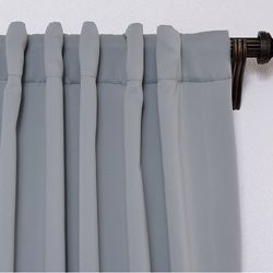 Purit Blue 108 inch Blackout Curtain Panel Pair