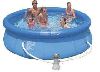 Intex Easy Set 8 Foot by 30 Inch Round Pool Set Patio