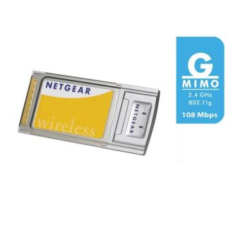 Carte réseau PCMCIA WiFi 802.11g MIMO 108 Mbps   Technologie RangeMax