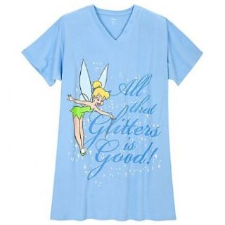 Disney Tinker Bell Womens Night Shirt   One Size   Blue