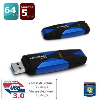 64 Go   Achat / Vente CLE USB Kingston DT HyperX 3.0 64 Go  