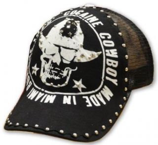  Bulzeye Cocaine Cowboy Trucker Hat #103 (Black) Clothing