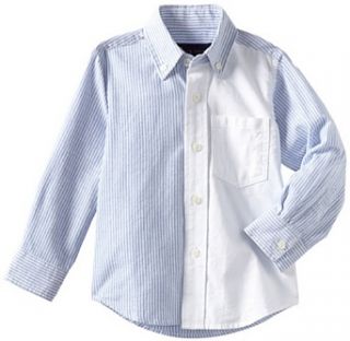 Wes and Willy Boys 2 7 Colorblock Oxford Shirt Clothing