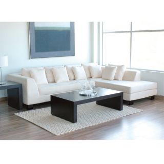 Off white Passion Suede Sectional Sofa