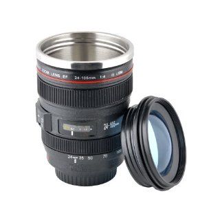 Ebest   Stainless Steel Liner Camera Lens Cup Mug Canon EF