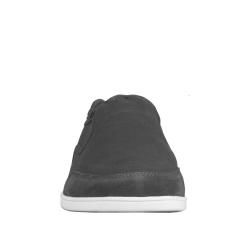 Lugz Mens Juve Charcoal Canvas/ Suede Slip on Shoes