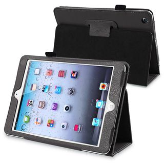 BasAcc Black Leather Case with Stand for Apple® iPad Mini