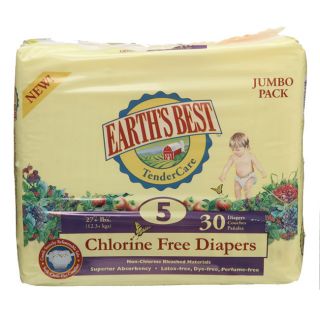 Best Tender Care Size 5 (27+ lbs) Chlorine free Diapers (Case of 120