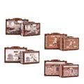 Nicole Lee Camilla Vintage Print Briefcase Twin Combo Carry On Set