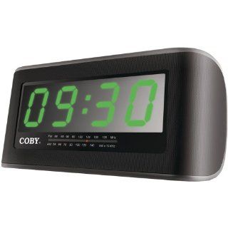 Coby CRA108BLK Digital AM/FM Jumbo Alarm Clock Radio