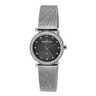 Skagen Womens 108SMM Quartz Grey Dial Stainless Steel Watch: Watches