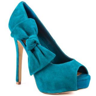 Womens Shoe Bowderek   Teal Suede by Steve Madden Shoes