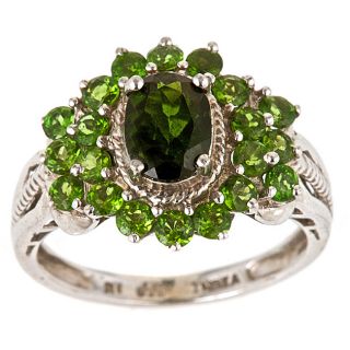 Yach Sterling Silver Chrome Diopside Cluster Ring Today: $103.99 5.0