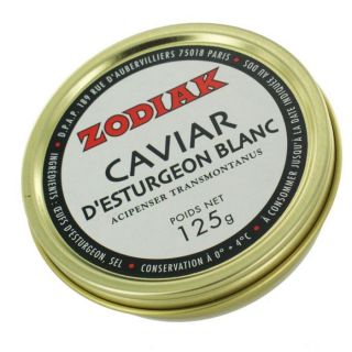 Caviar desturgeon blanc   Marque ZODIAK   Boite   Expédié dans un