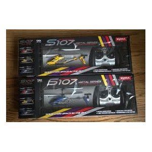 Syma s107G RC helicopter 2 Combo Set Blue and Yellow