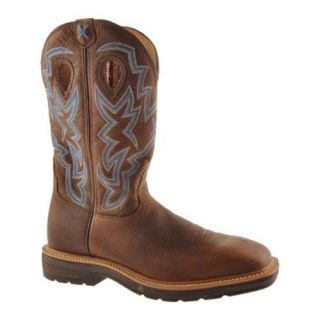 Mens Twisted X Boots MLCW003 Brown Pebble/Brown Pebble Leather Today