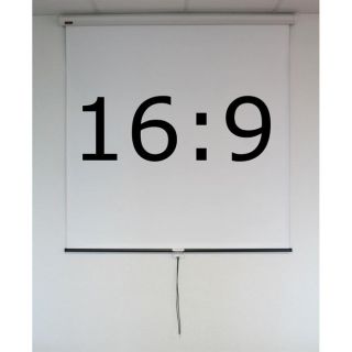 Ecran de projection manuel 211 x 122 cm bords noirs – Format 169