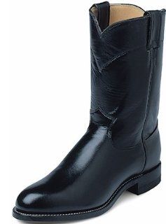 Justin Boots Classic Ropers Black Kipskin 3133 Shoes