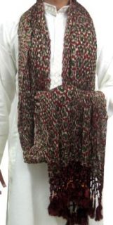 Scarf India Clothing Accessory (Maroon, 114 x 24 inches) Clothing