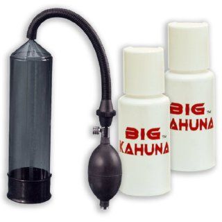 Bottles Big Kahuna Penis Enlargement Cream & 1 Penis Pump by Big