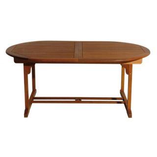 Table Ovale Verone Acacia Dimensions L 150/200 Lg 90 x H 74 cm