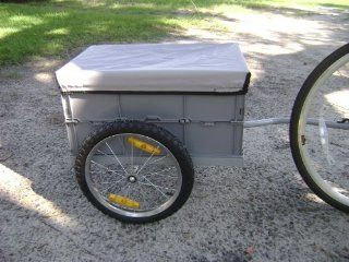 i10Direct Cargo Bicycle Trailer Gray with Removable