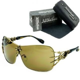 Affliction Blade Sunglasses Antique Gold/Black Shades
