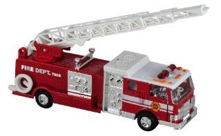 Lights & Sounds Fire Truck Pullback   Red: Toys & Games