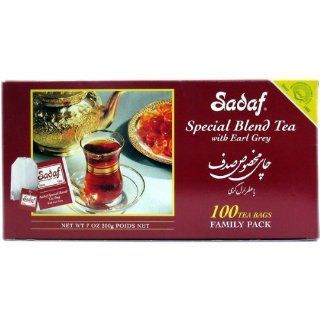 Sadaf Special Blend Tea Earl Grey, 100 Count Grocery