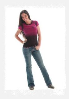 Cowgirl Tuff Jeans Womens Dont Fence Me In Pink Med Wash