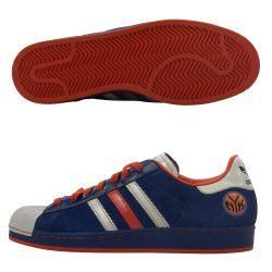 Adidas Mens New York Knicks Superstar 1 Shoes