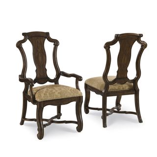 Coronado Linen Splat Arm Chair (Set of 2)