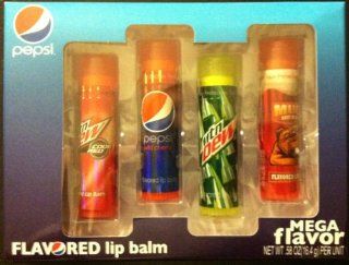 Pepsi Mega Flavored Lip Balm 4 pack Health & Personal