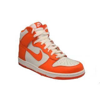 Nike Mens Dunk High Leather Sneaker Basketball Shoe Sail/Orange