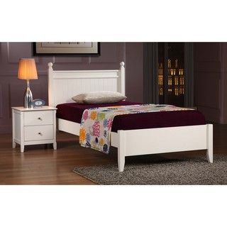 Catalina White Twin Bed