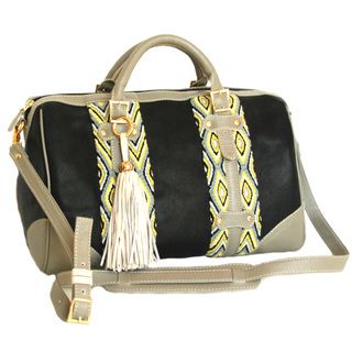 Claudia G. Alessa Wayuu Genuine Leather Hand woven Handbag