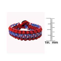 Red, White, Blue Flag Paracord Bracelet
