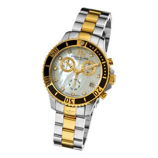 Stuhrling Original Womens Regetta Pearl Quartz Chronograph Watch