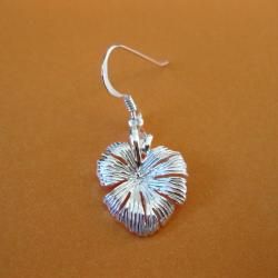 Sterling Silver Lily Pad Earrings (Thailand)
