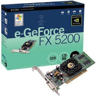 EVGA e GeForce FX 5200 128 MB GPU Electronics