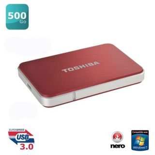 Toshiba stor.E Edition 500 Go Red   Achat / Vente DISQUE DUR EXTERNE