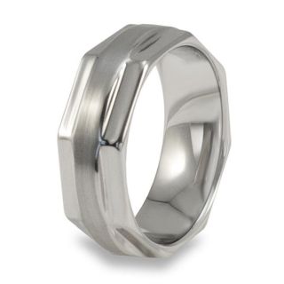 Mens Tungsten Carbide Octagonal Ring Today $38.99 4.5 (12 reviews