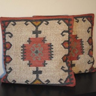 Tribal Indo Kilim Pillows (Set of Two)