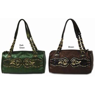 Green Handbags Shoulder Bags, Tote Bags and Leather
