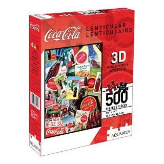 (14x19) Coca Cola 500 Piece 3 D Lenticular Jigsaw Puzzle